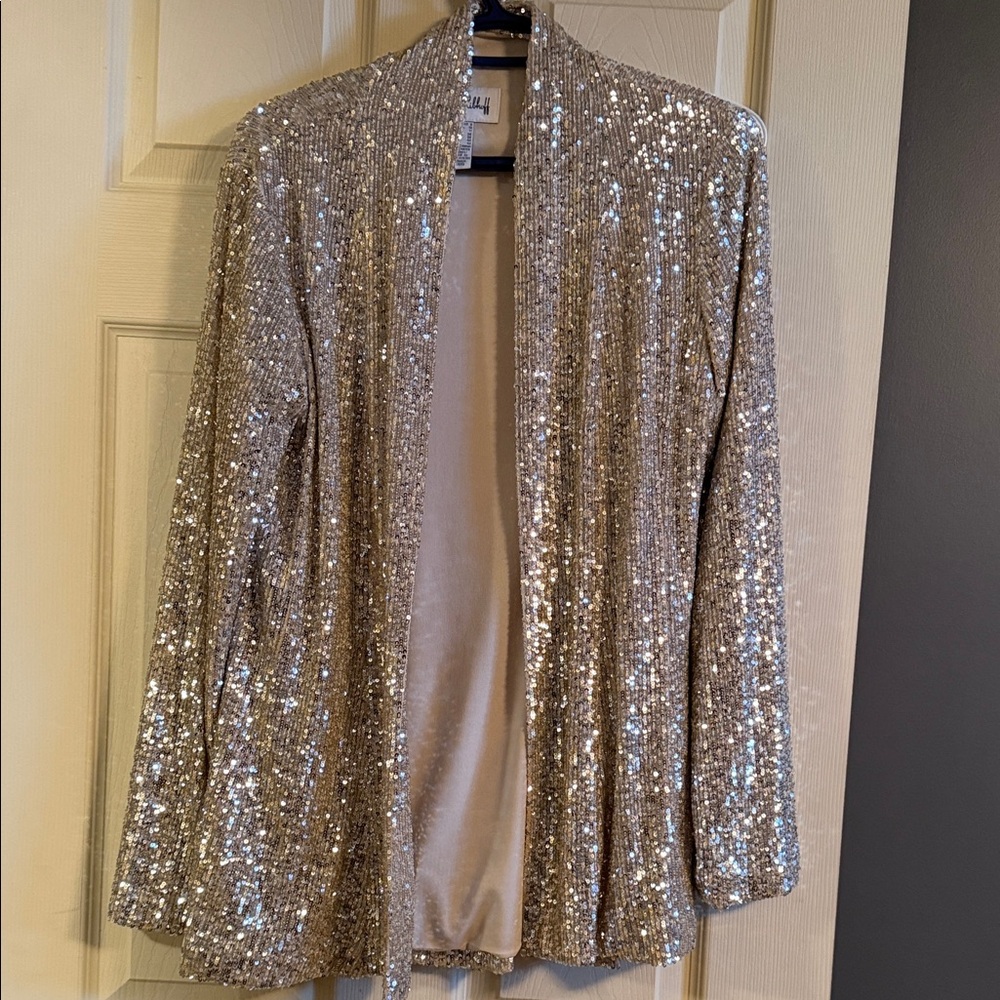 Joseph Ribkoff Gold Sequin Jacket